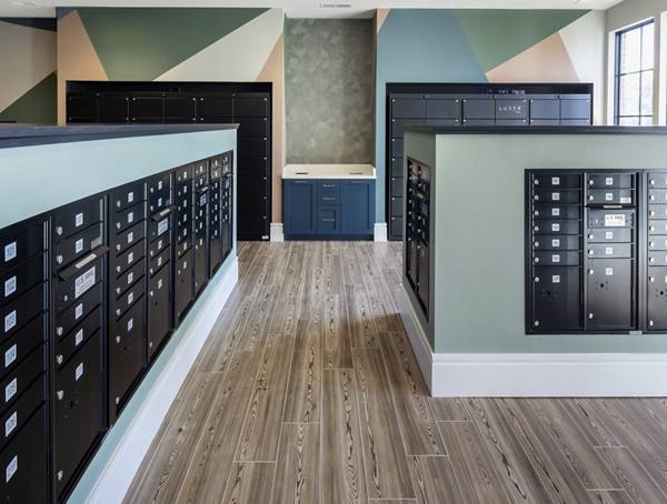 mail room at Broadstone Upper Westside Apartments