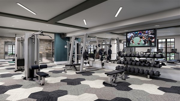 fitness center at Broadstone Upper Westside Apartments