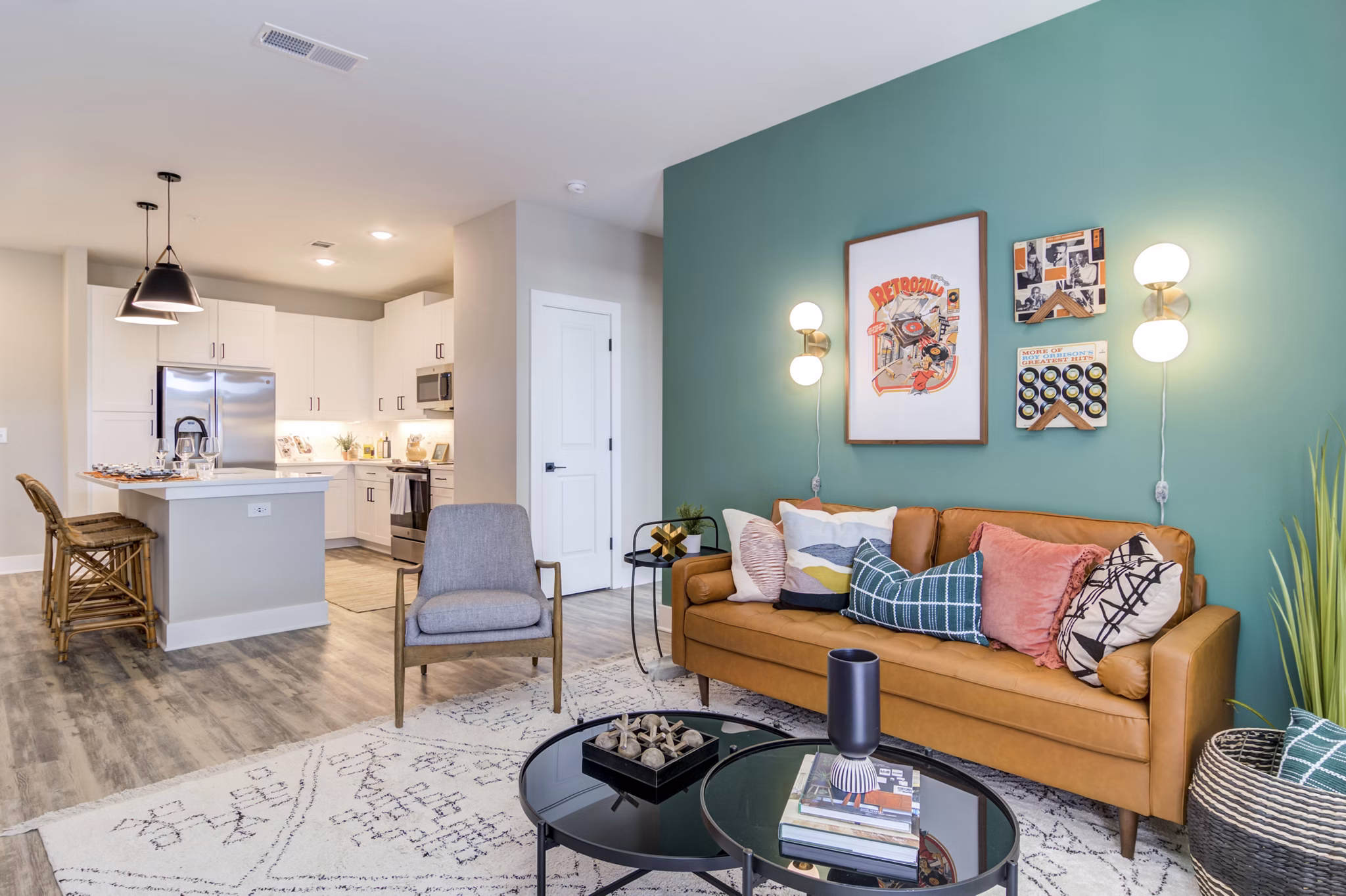 living room at Broadstone Upper Westside Apartments 