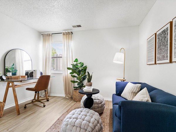 living room at Parc at 21st & Rock Apartments