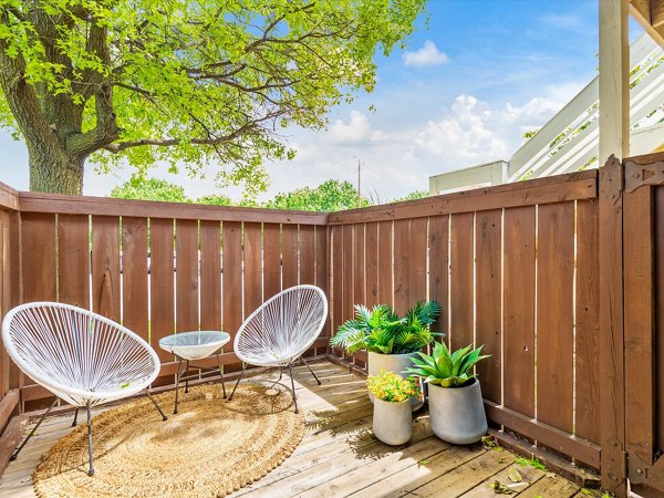 patio at Parc at 21st & Rock Apartments