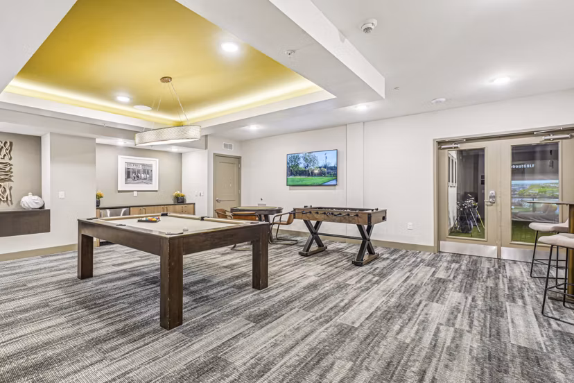 Modern meeting facility with sleek design in Liberty Bay Club Apartments