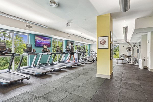 fitness center at Liberty Bay Club Apartments 