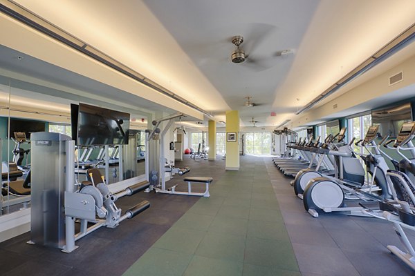 fitness center at Liberty Bay Club Apartments