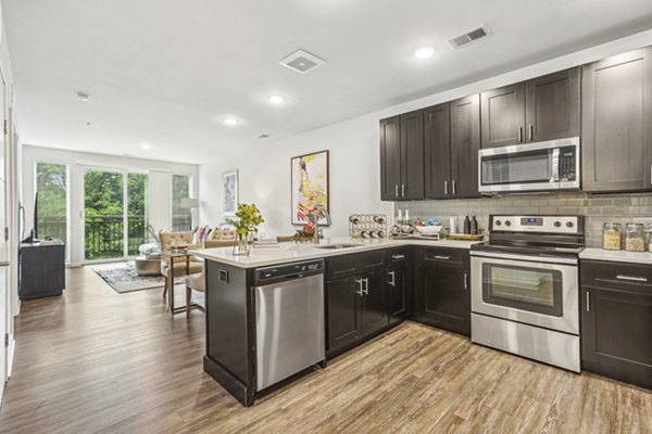 kitchen at Liberty Bay Club Apartments 