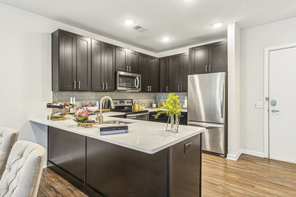 kitchen at Liberty Bay Club Apartments 