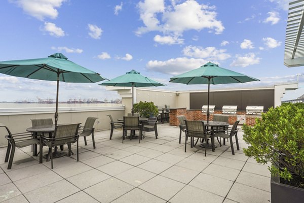 grill area at Liberty Bay Club Apartments 