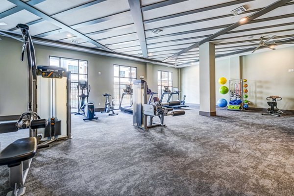 fitness center at Shoreview Flats Apartments