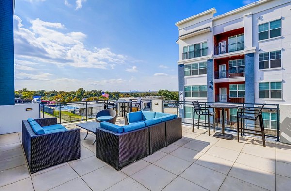 Private balcony with ocean views at Shoreview Flats Apartments - luxury living at its finest
