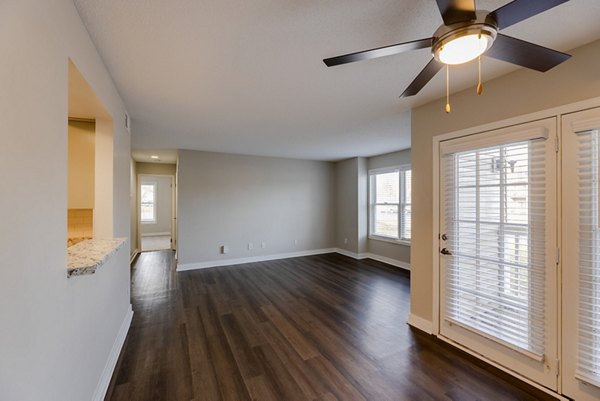 Dining area featuring elegant modern furnishings in Wellington Apartments