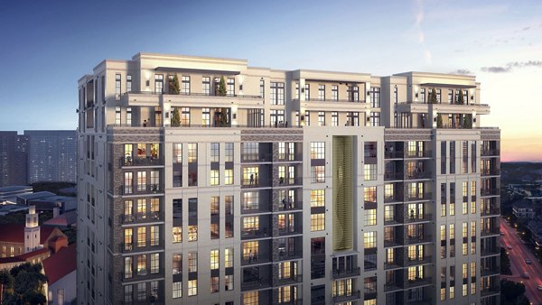 Novel Turtle Creek Apartments: Luxury view of modern high-rise apartments in desirable Turtle Creek location