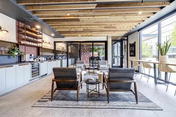 Elegant clubhouse with contemporary design at Broadstone Vin Apartments, perfect for social gatherings and community events