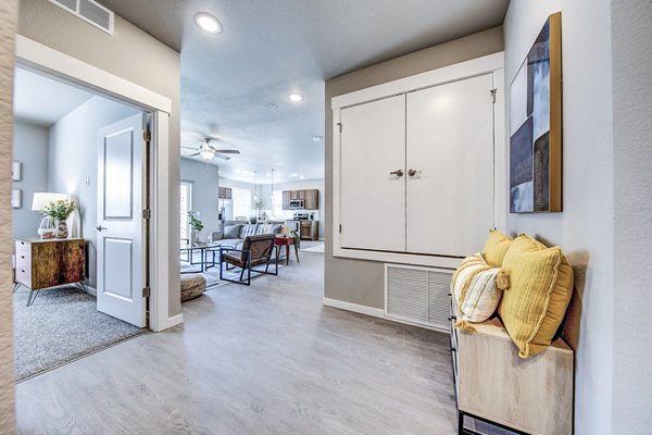The Bend at Highland Meadows: Elegant hallway entrance in luxury apartments