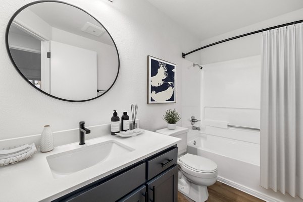 bathroom at Sedona at Bridgecreek Apartments