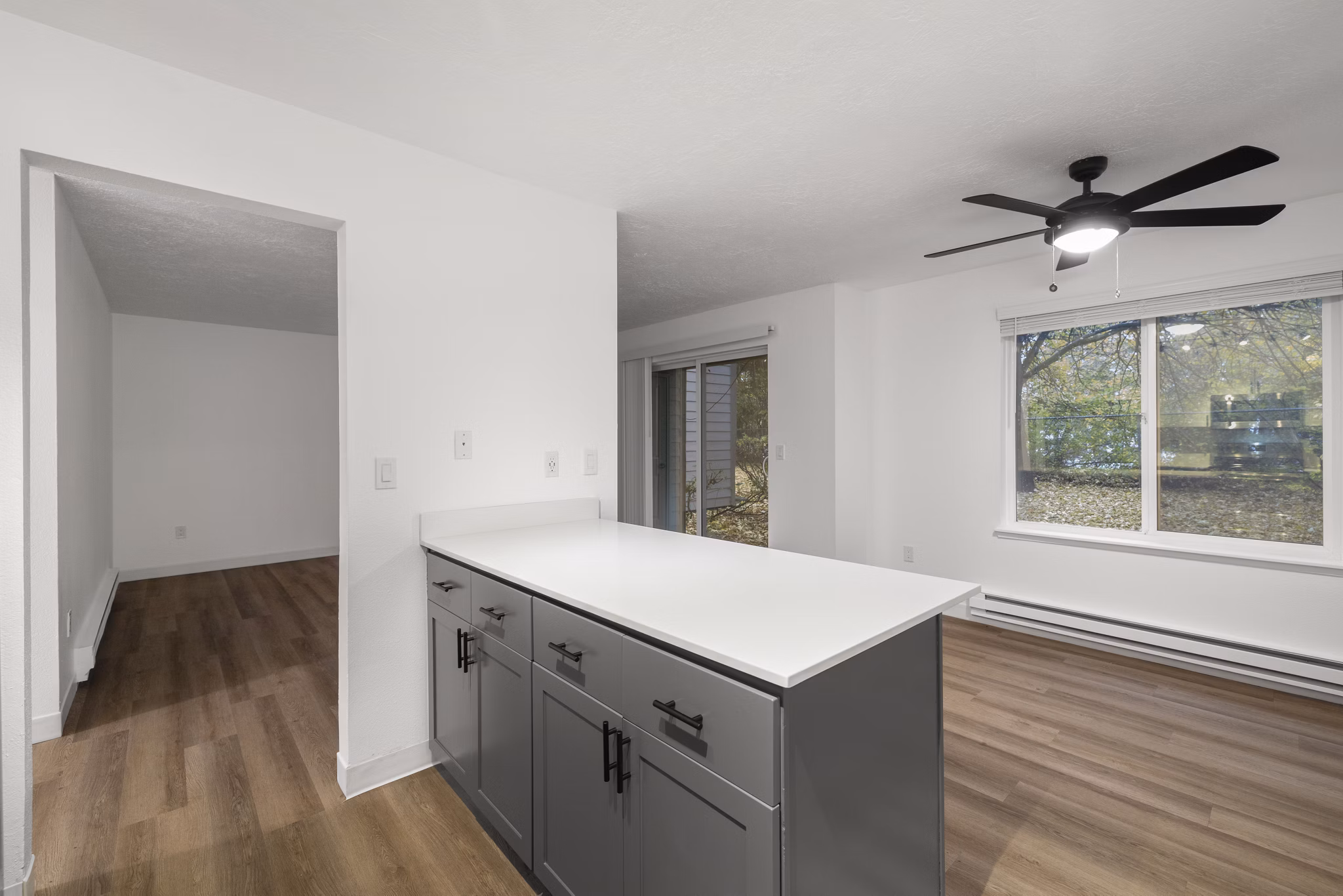 Elegant dining area with natural light in Silver Oak Apartments