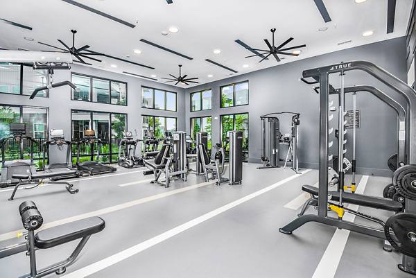 fitness center at The Residences at SweetBay Apartments