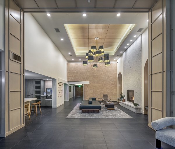 clubhouse kitchen at Coppins Well Apartments