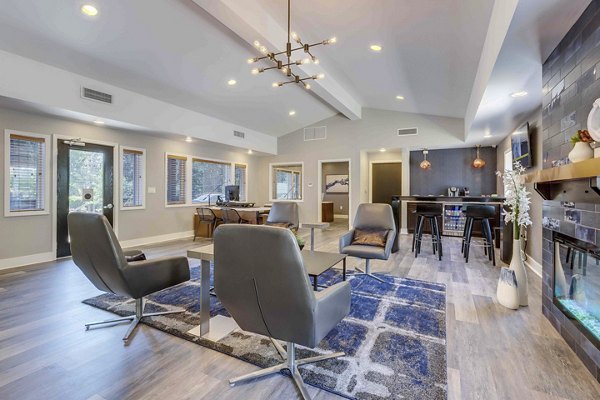 Clubhouse at Skyview 3322 Apartments featuring modern design and amenities for luxury living