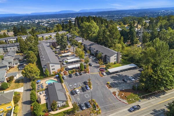 Skyview 3322 Apartments: Scenic view from luxury high-rise in the city