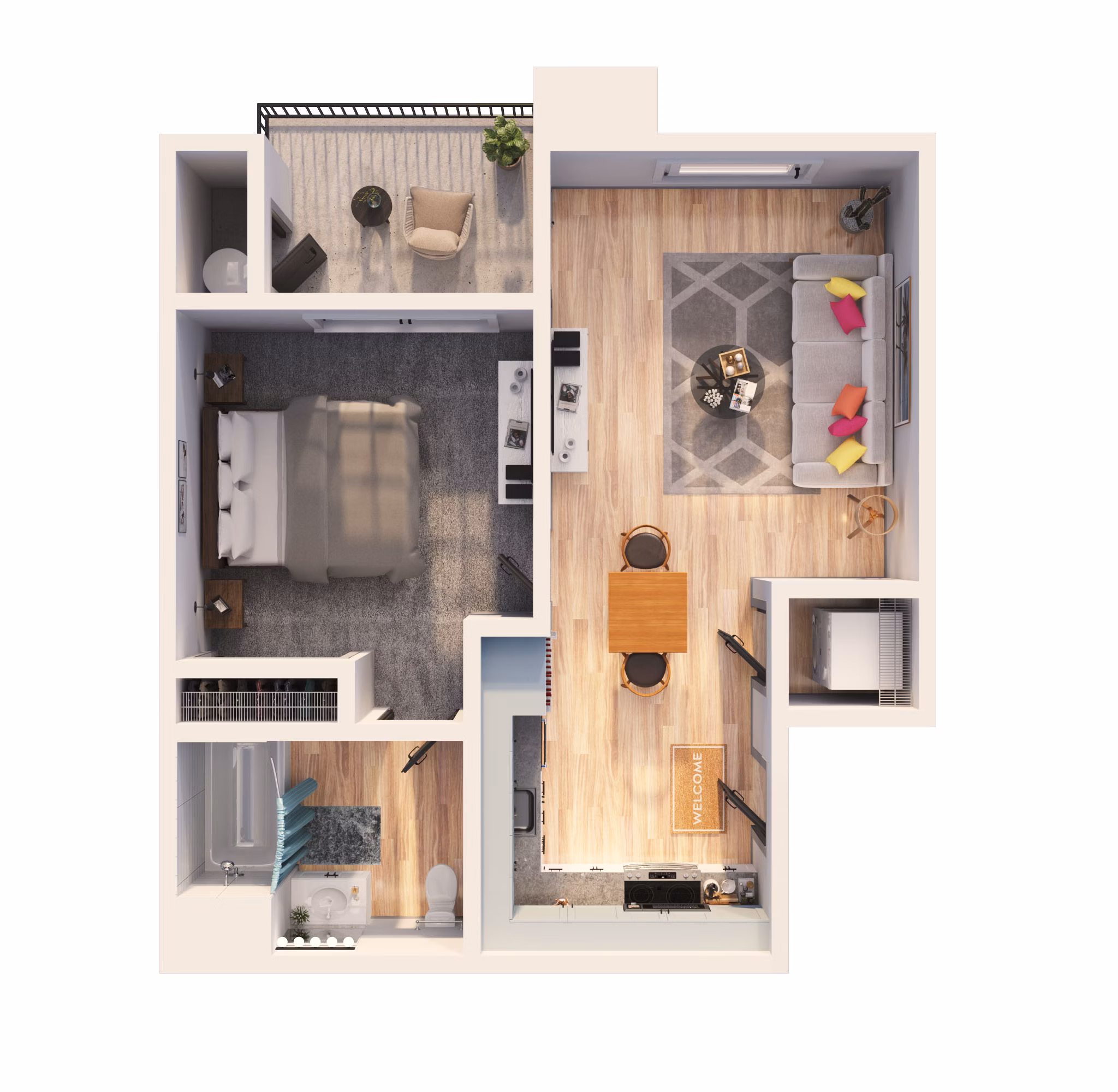 A10B floor plan at The Element