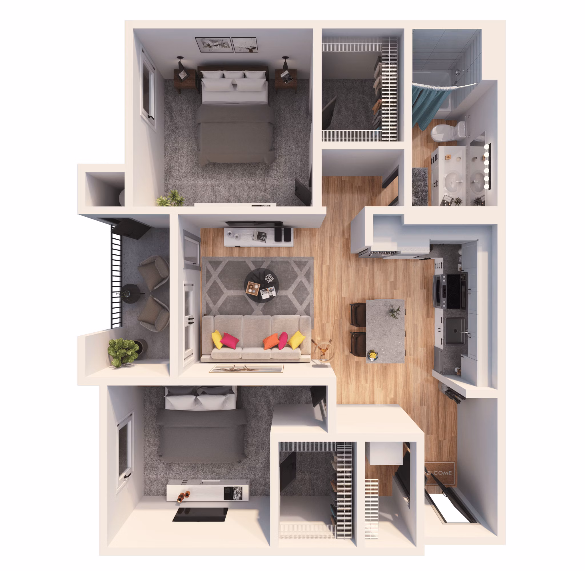B10A floor plan at The Element
