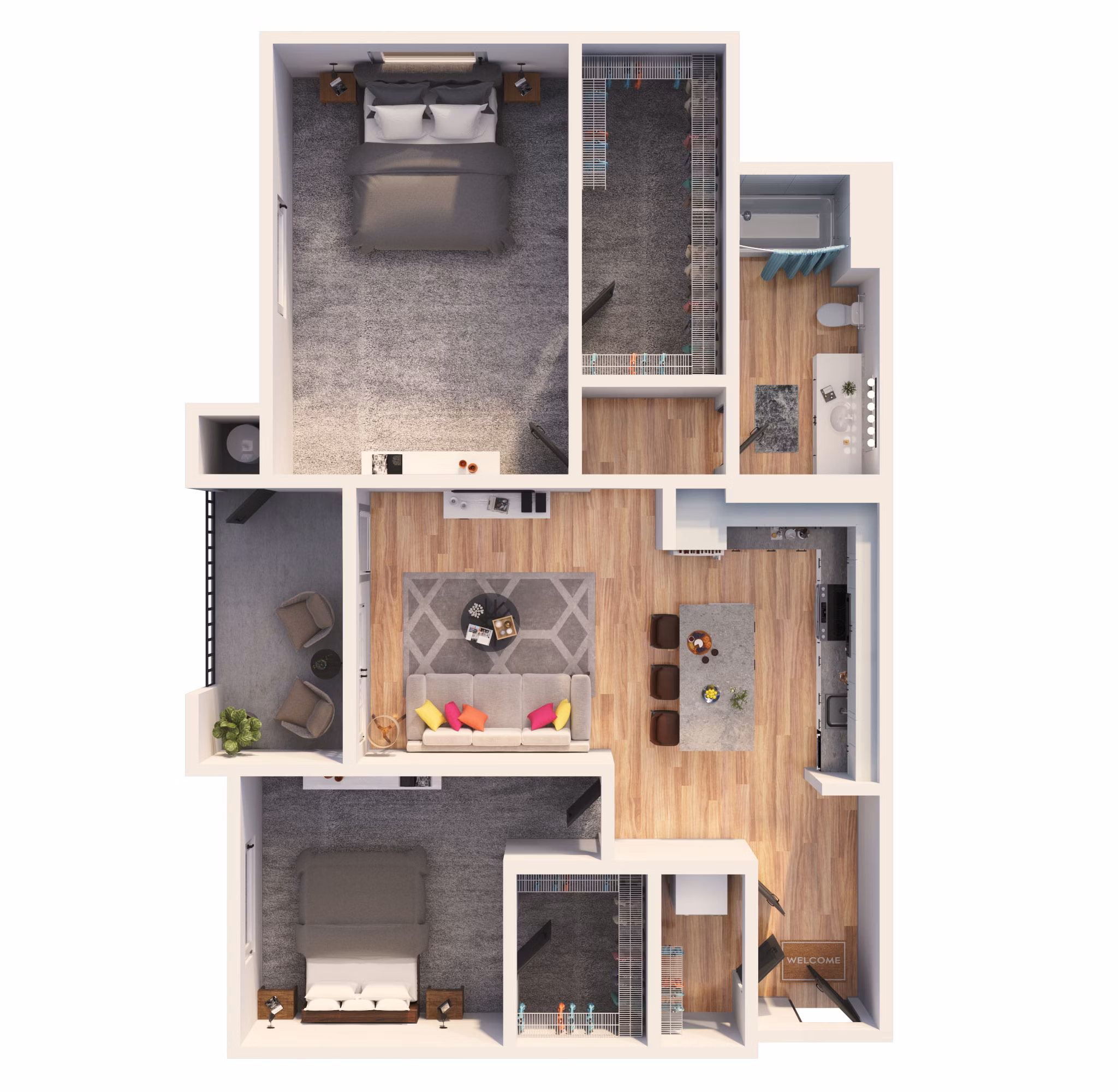 B10B floor plan at The Element