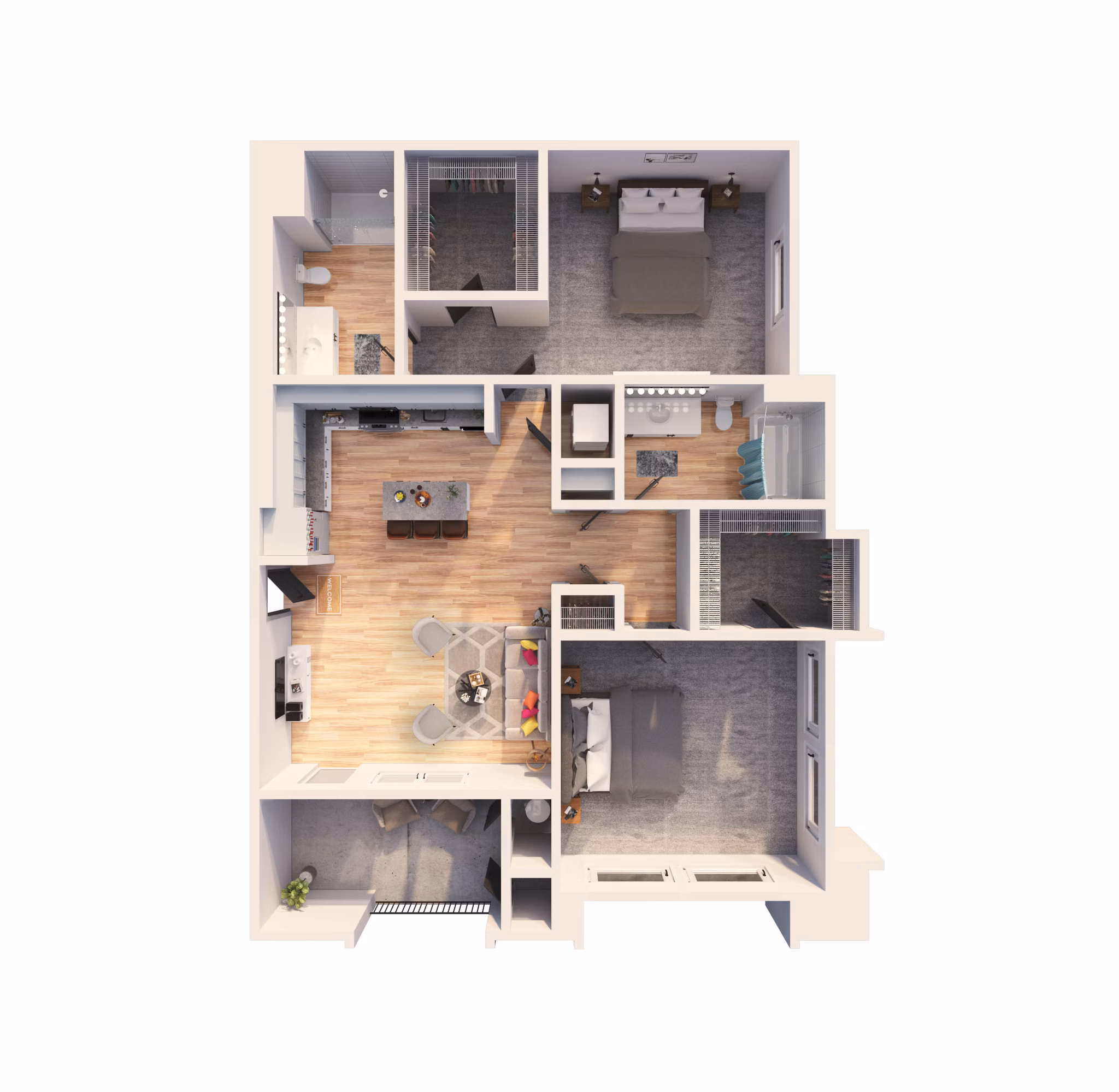 B20D floor plan at The Element