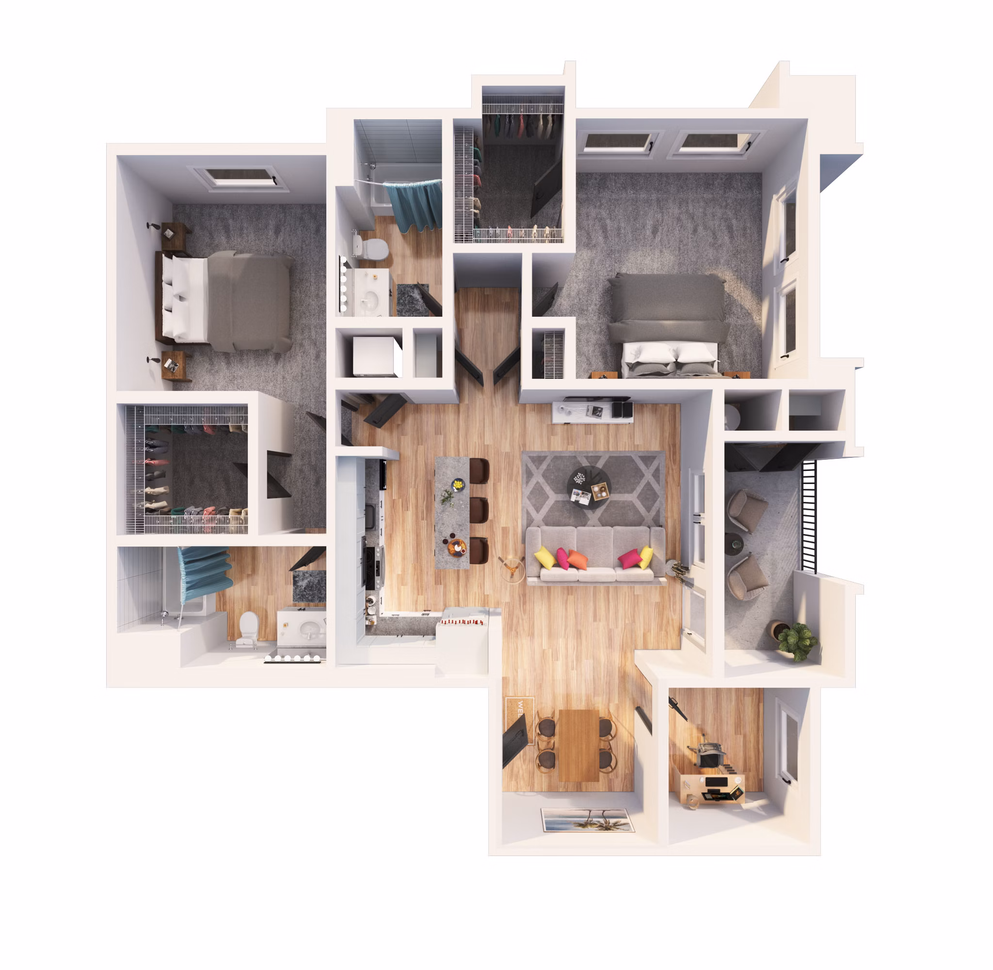 B20G floor plan at The Element