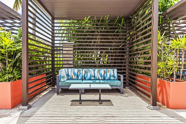 patio at The Element Apartments