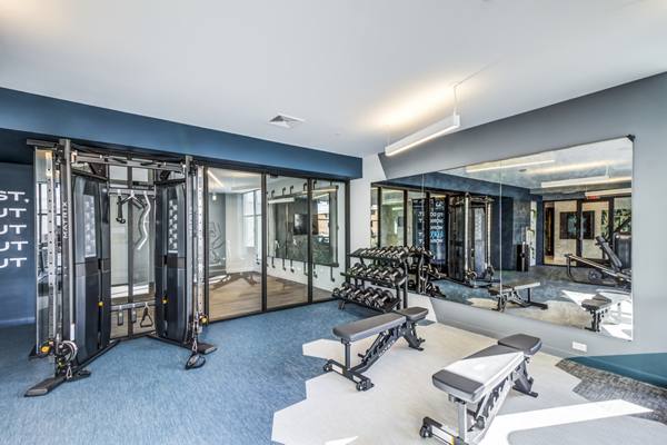 fitness center at Mosaic Apartments