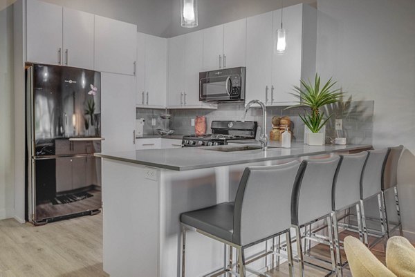 kitchen at The Calo Apartments