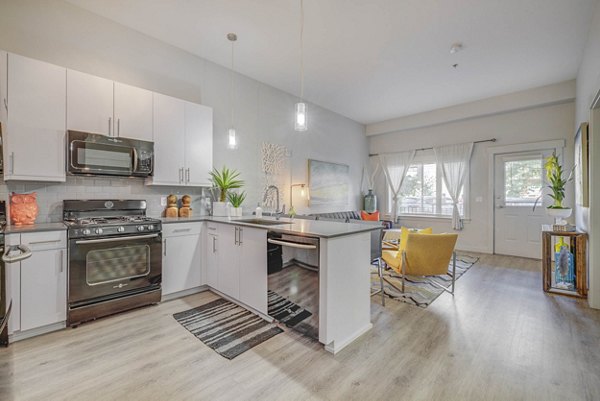 kitchen at The Calo Apartments