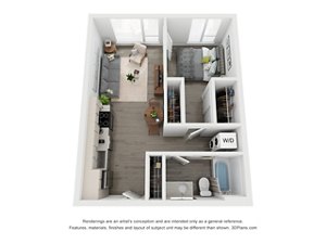 Floorplan One Bedroom A