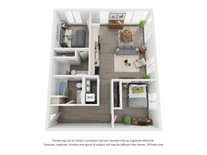 Floorplan Two Bedroom A