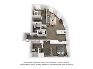 Floorplan Two Bedroom B