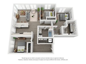Floorplan Three Bedroom