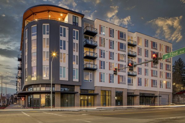 exterior at The Overland Apartments