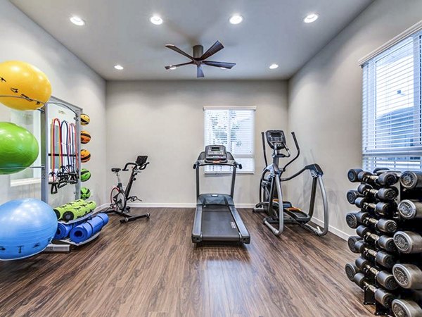 State-of-the-art fitness center with advanced equipment at Sereno Apartments, a Greystar luxury property