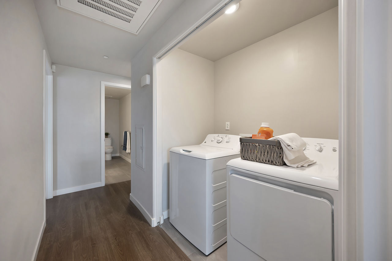 Laundry room at Sereno