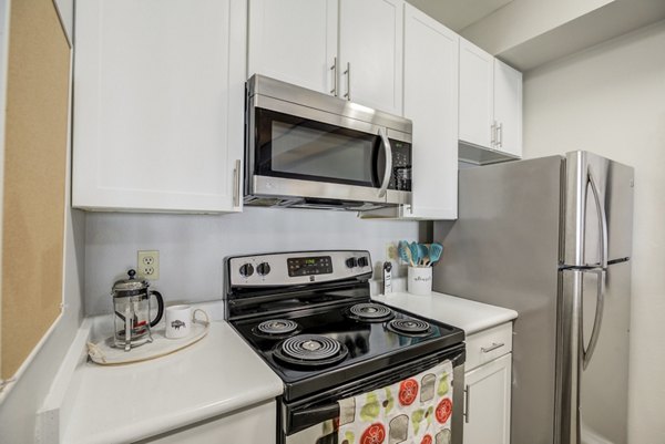 kitchen at Union Baseline Apartments