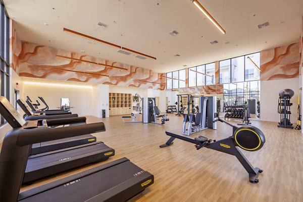 fitness center at Alma Apartments