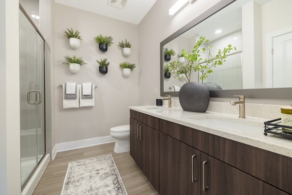 bathroom at The Cynwyd Apartments