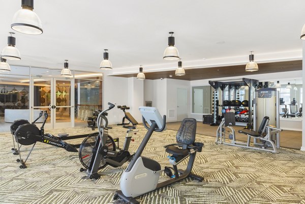 State-of-the-art fitness center with modern equipment at The Cynwyd Apartments