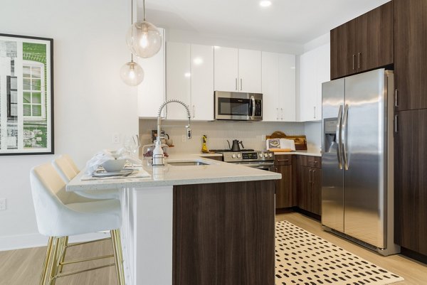 kitchen at The Cynwyd Apartments