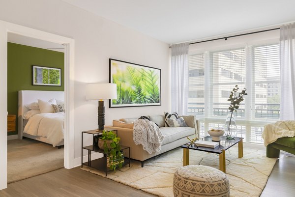 living room at The Cynwyd Apartments