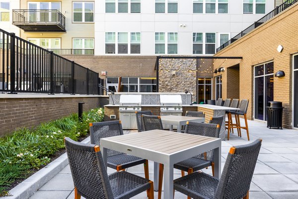 grill area at The Cynwyd Apartments
