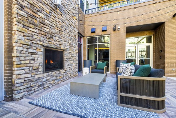 fire pit at The Cynwyd Apartments