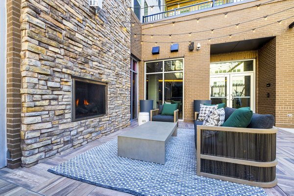Inviting outdoor fire pit at The Cynwyd Apartments for cozy evenings and social gatherings