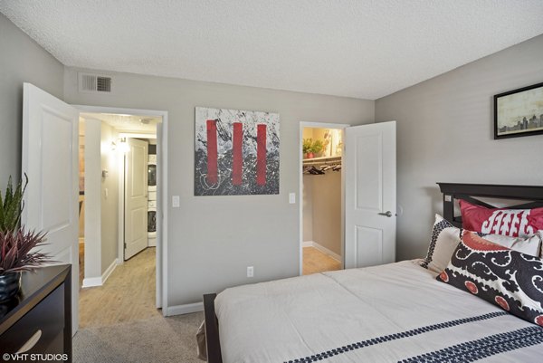 bedroom at Glen at the Park Apartments