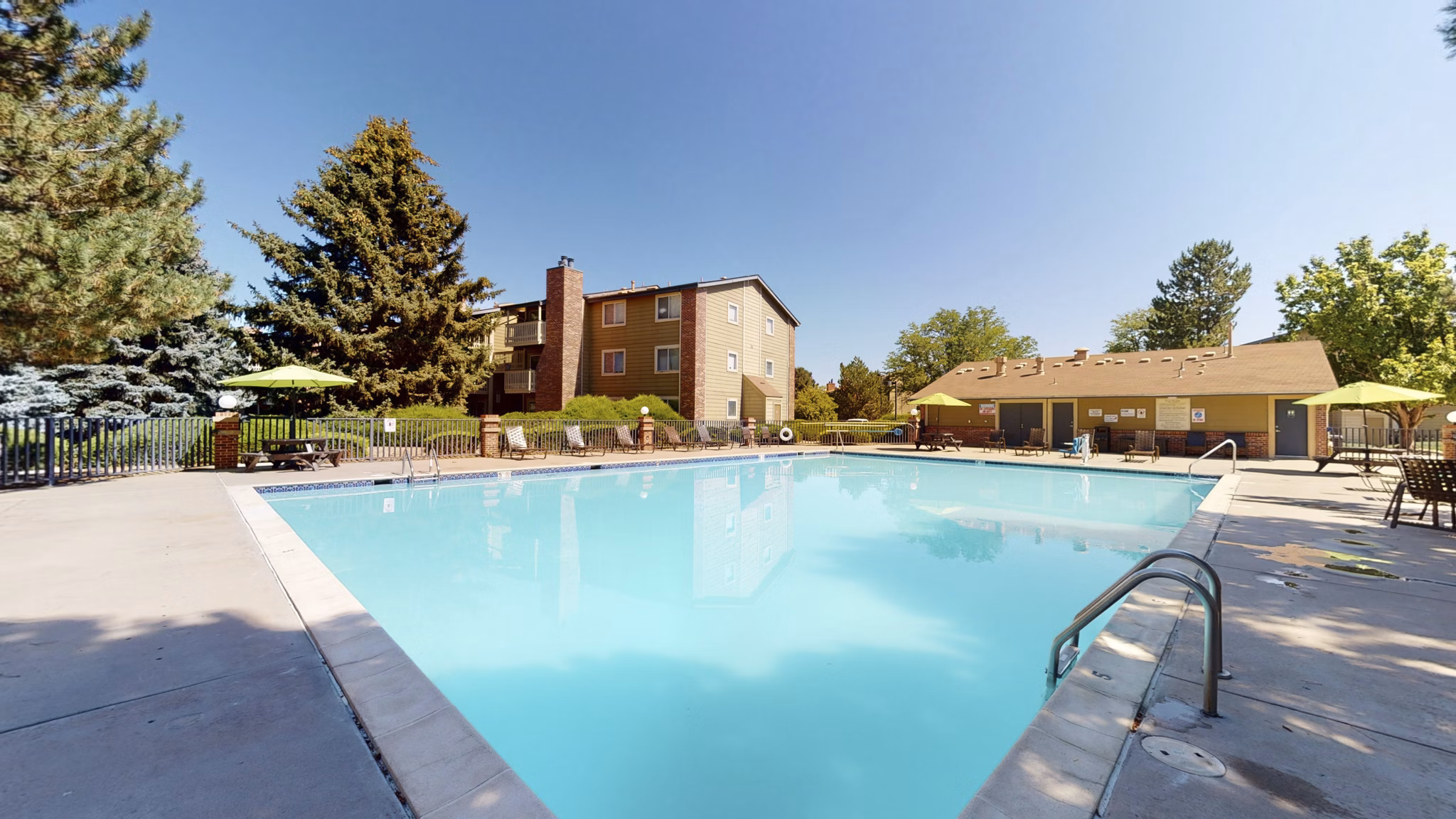 Resort-style swimming pool at Glen at the Park Apartments offering relaxation and leisure